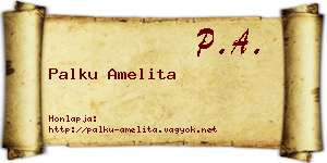 Palku Amelita névjegykártya